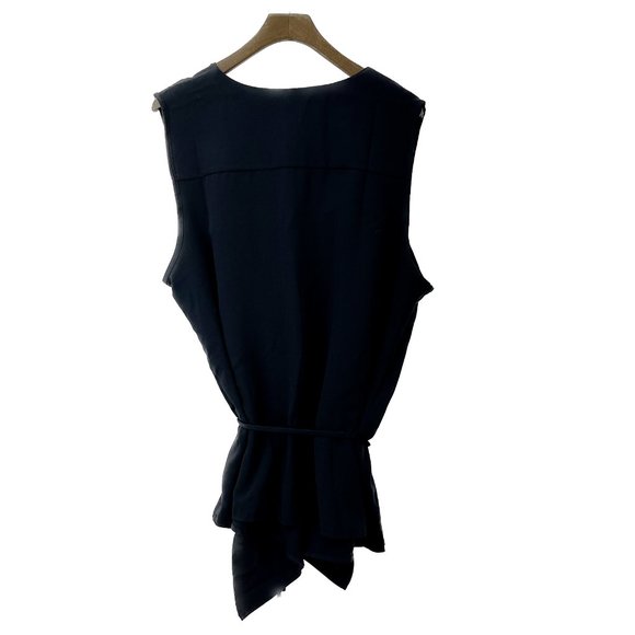 Chico's Sleeveless Vest Cardigan Blackened Navy NWT SIZE 3 - Picture 4 of 4